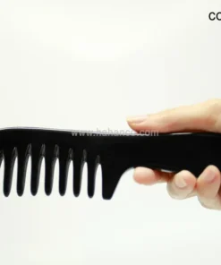 Buffalo Horn Comb for Thick Hair, Handmade Anti-static Natural Horn Comb, Elegant Massage Comb