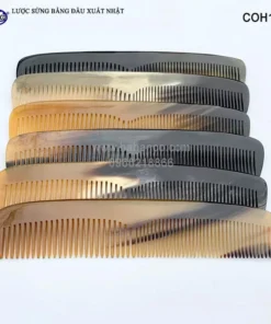 Hahanco Handmade Buffalo Horn Comb, Anti-Static, 100% Natural Horn