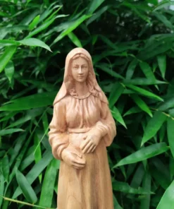 Pregnant Virgin Mary Statue 12 Inch - Wooden Our Lady of Hope Figurine