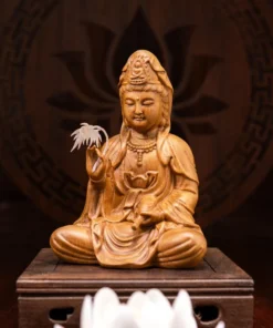 Wooden Guan Yin Statue 6